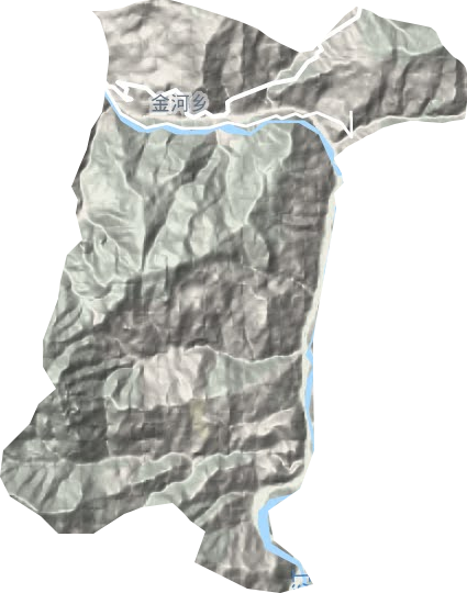 金河乡地形图