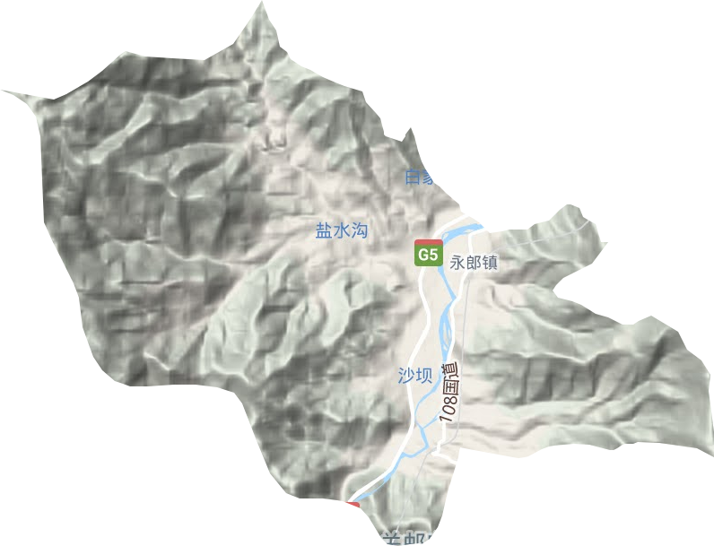 永郎镇地形图