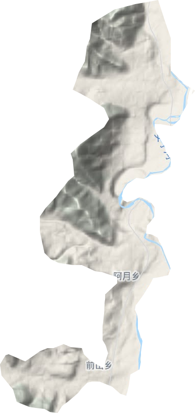 阿月镇地形图