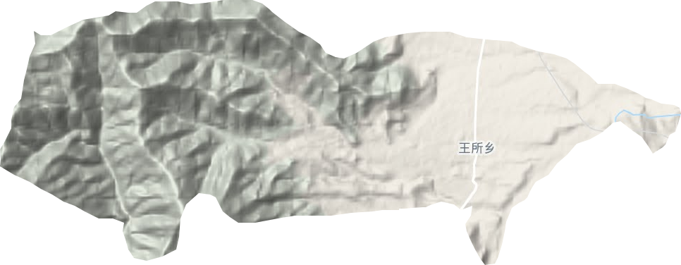王所乡地形图