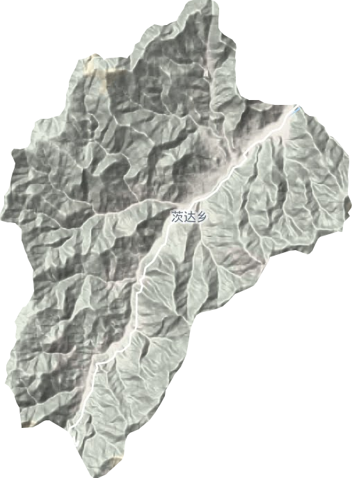 茨达镇地形图