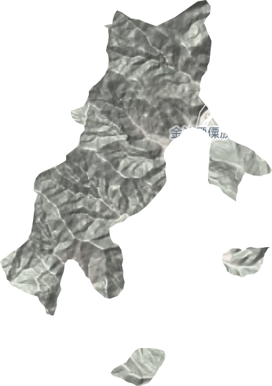 金沙傈僳族乡地形图