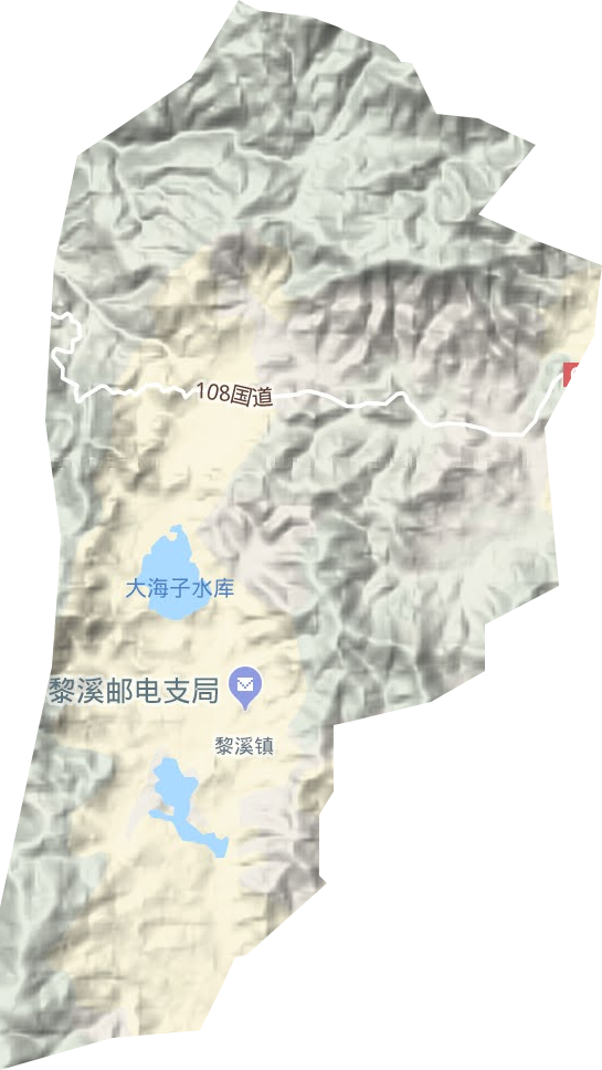 黎溪镇地形图