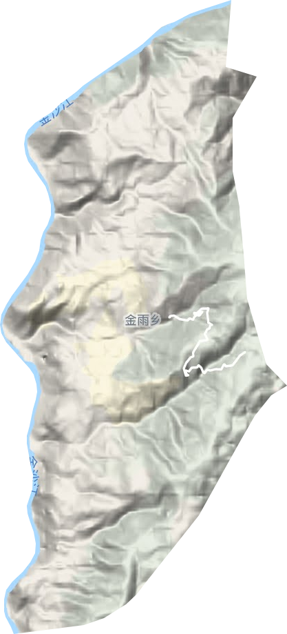 金雨乡地形图