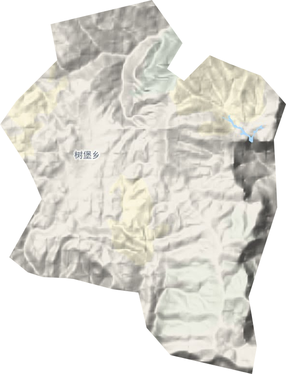 树堡乡地形图