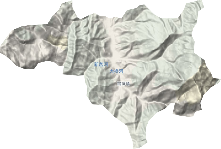 铅锌镇地形图