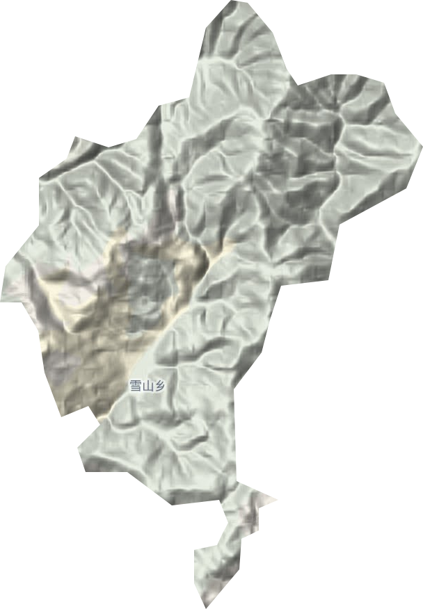 雪山乡地形图
