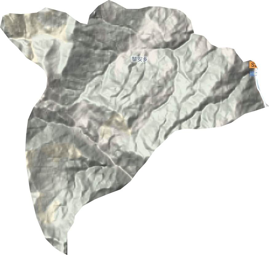 黎安乡地形图