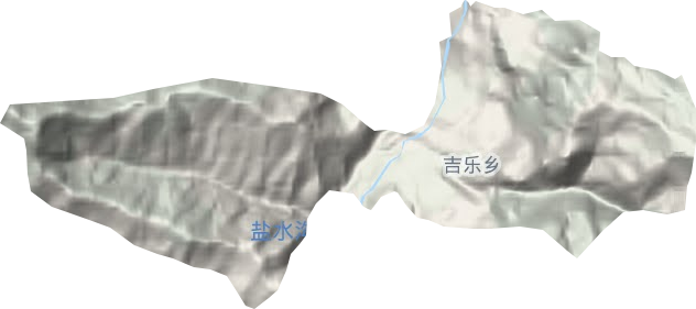 吉乐乡地形图