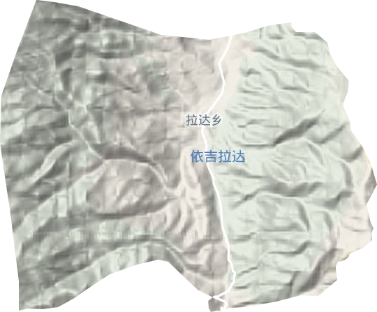 拉达乡地形图