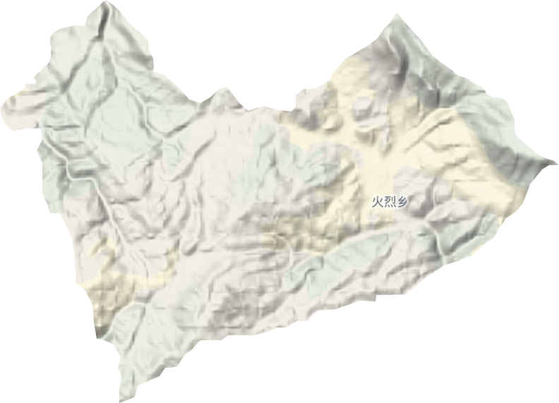 火烈乡地形图