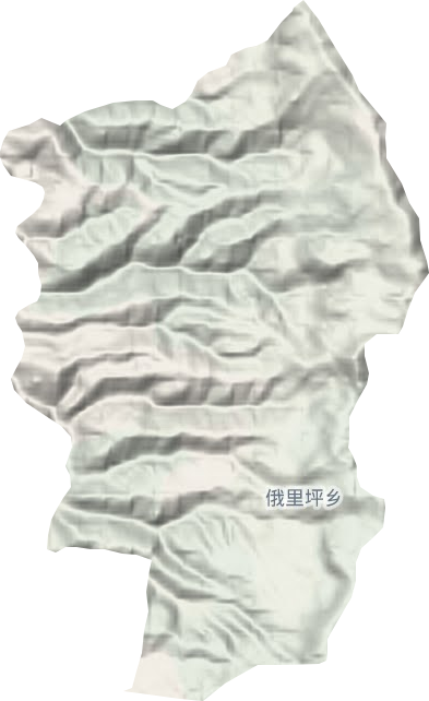 俄里坪乡地形图