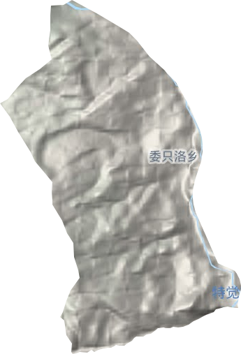 委只洛乡地形图