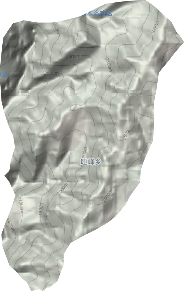 红峰乡地形图