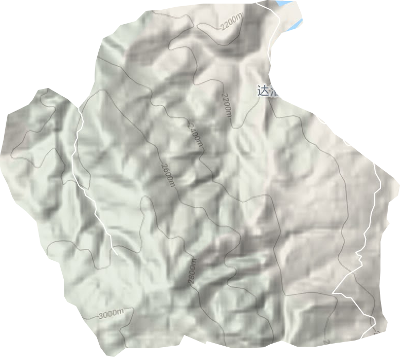达洛乡地形图