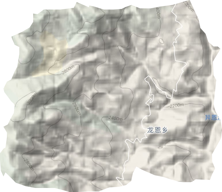 龙恩乡地形图
