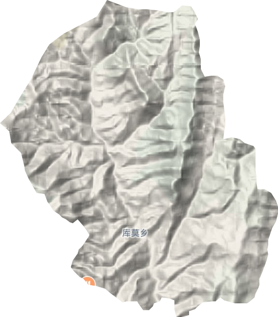 库莫乡地形图