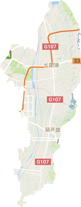 长阳镇地形图