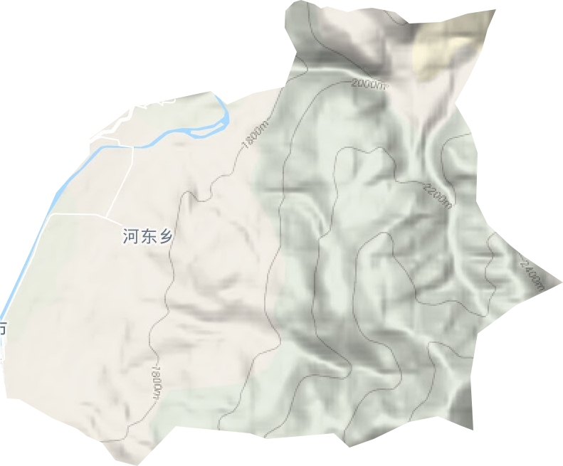 河东乡地形图
