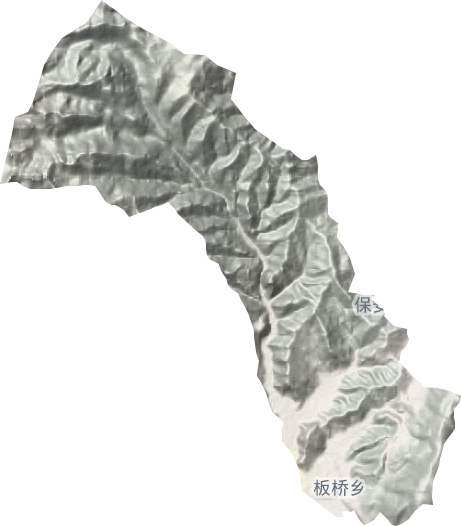 板桥乡地形图