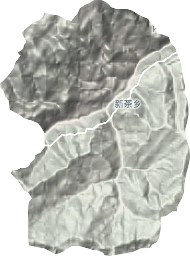 新茶乡地形图