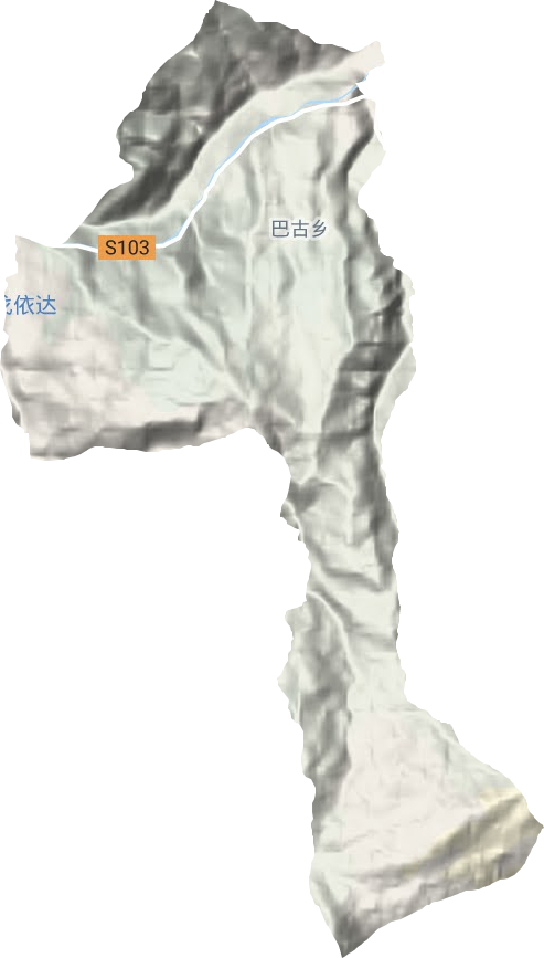 巴古乡地形图