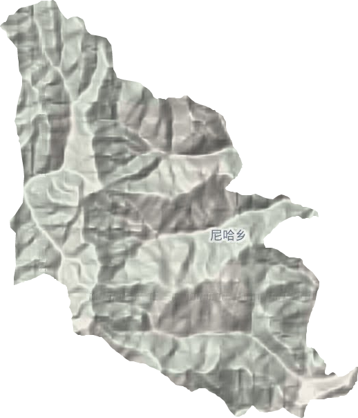 尼哈乡地形图