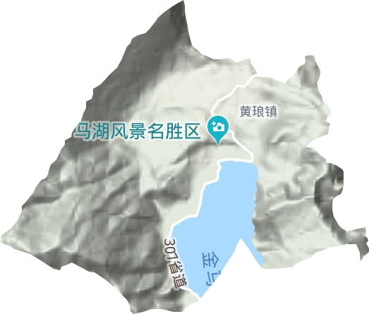 黄琅镇地形图
