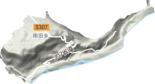 南田镇地形图