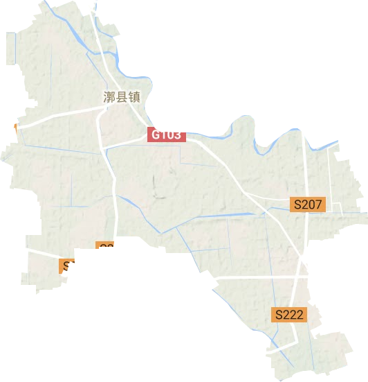 漷县镇地形图