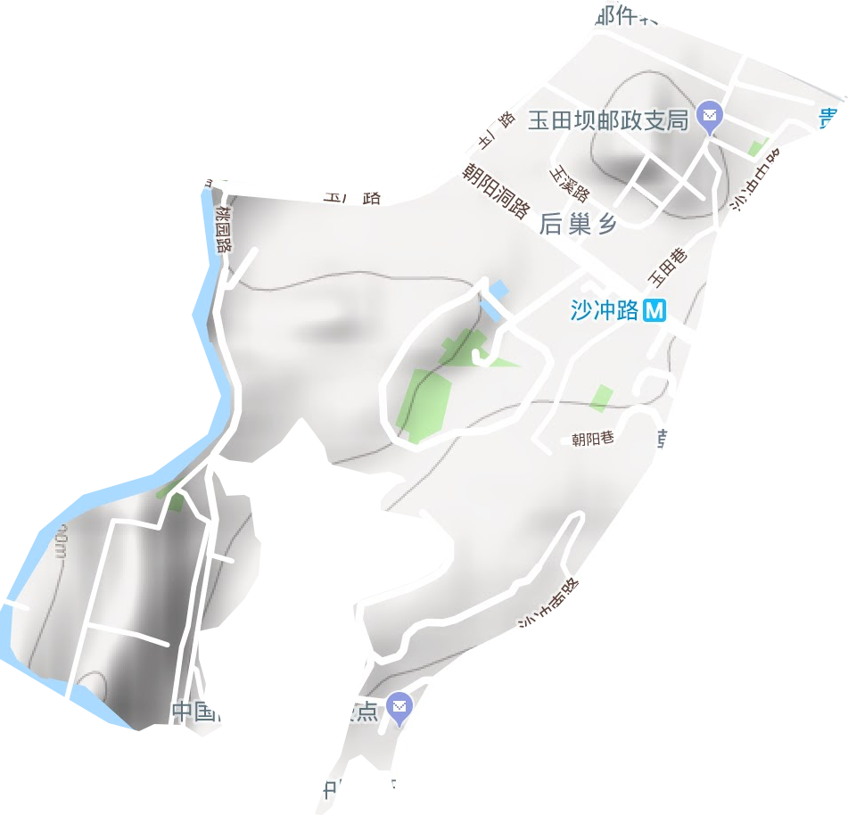 沙冲社区服务中心地形图