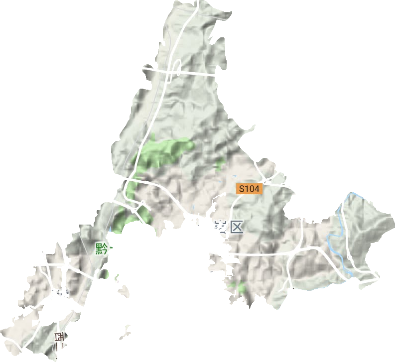 黔灵镇地形图