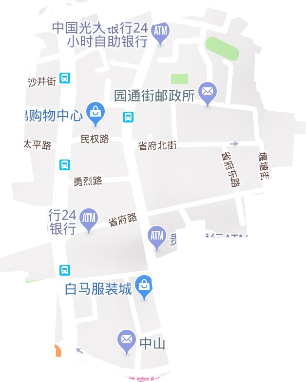 中华社区服务中心地形图