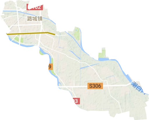 潞城镇地形图