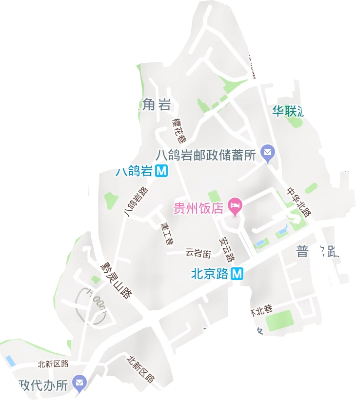 北京路社区服务中心地形图
