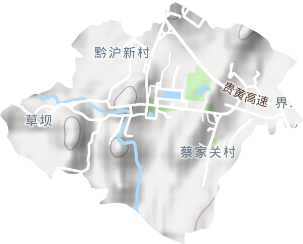 蔡关社区服务中心地形图