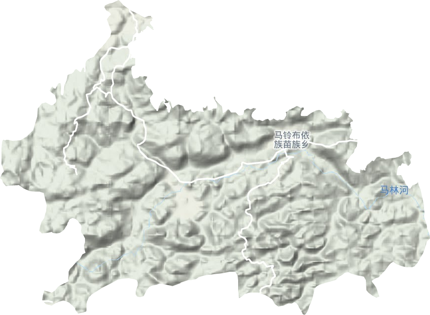 马铃布依族苗族乡地形图
