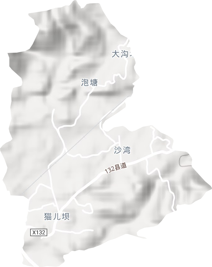贵阳市三江农场地形图