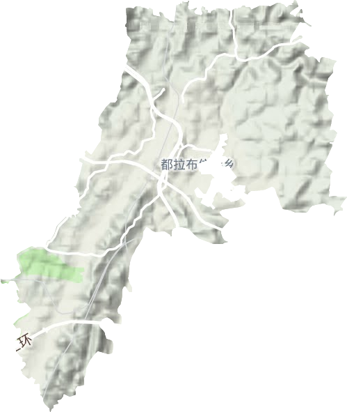 都拉布依族乡地形图