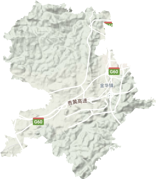 金华镇地形图