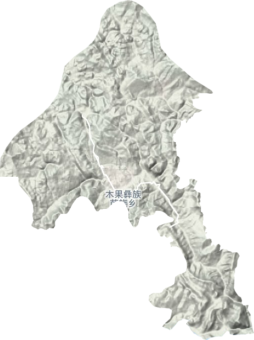 木果镇地形图