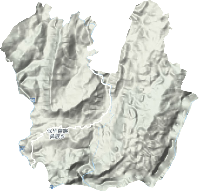 保华镇地形图