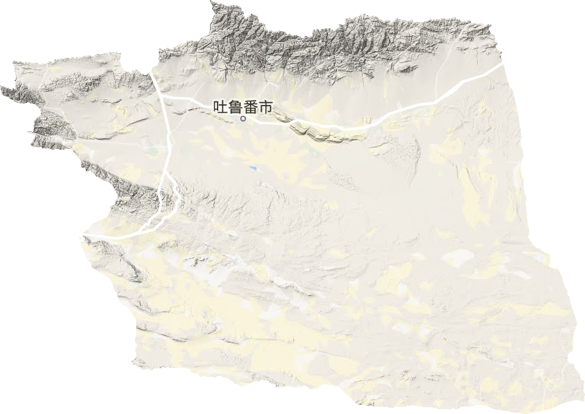 吐鲁番市地形图