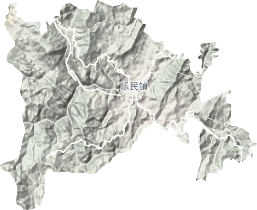 乐民镇地形图