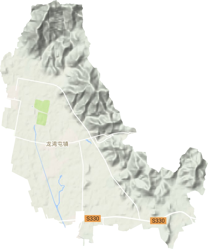 龙湾屯镇地形图