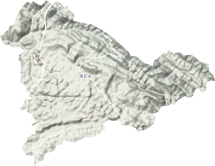 滑石镇地形图