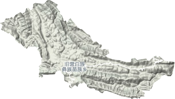 旧营白族彝族苗族乡地形图