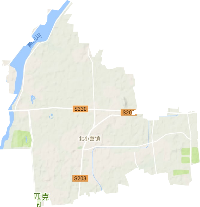 北小营镇地形图