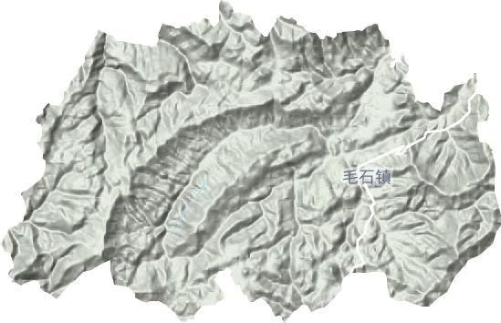 毛石镇地形图