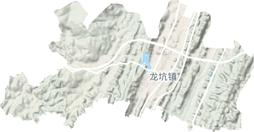 龙坑镇地形图